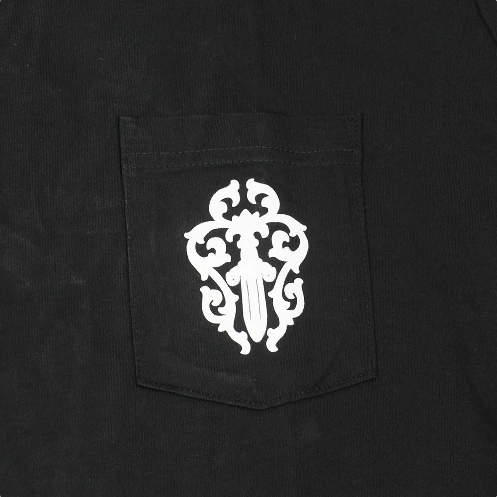 CH L S 1 バックダガー英字プリント長袖カットソー XXL - Image 3
