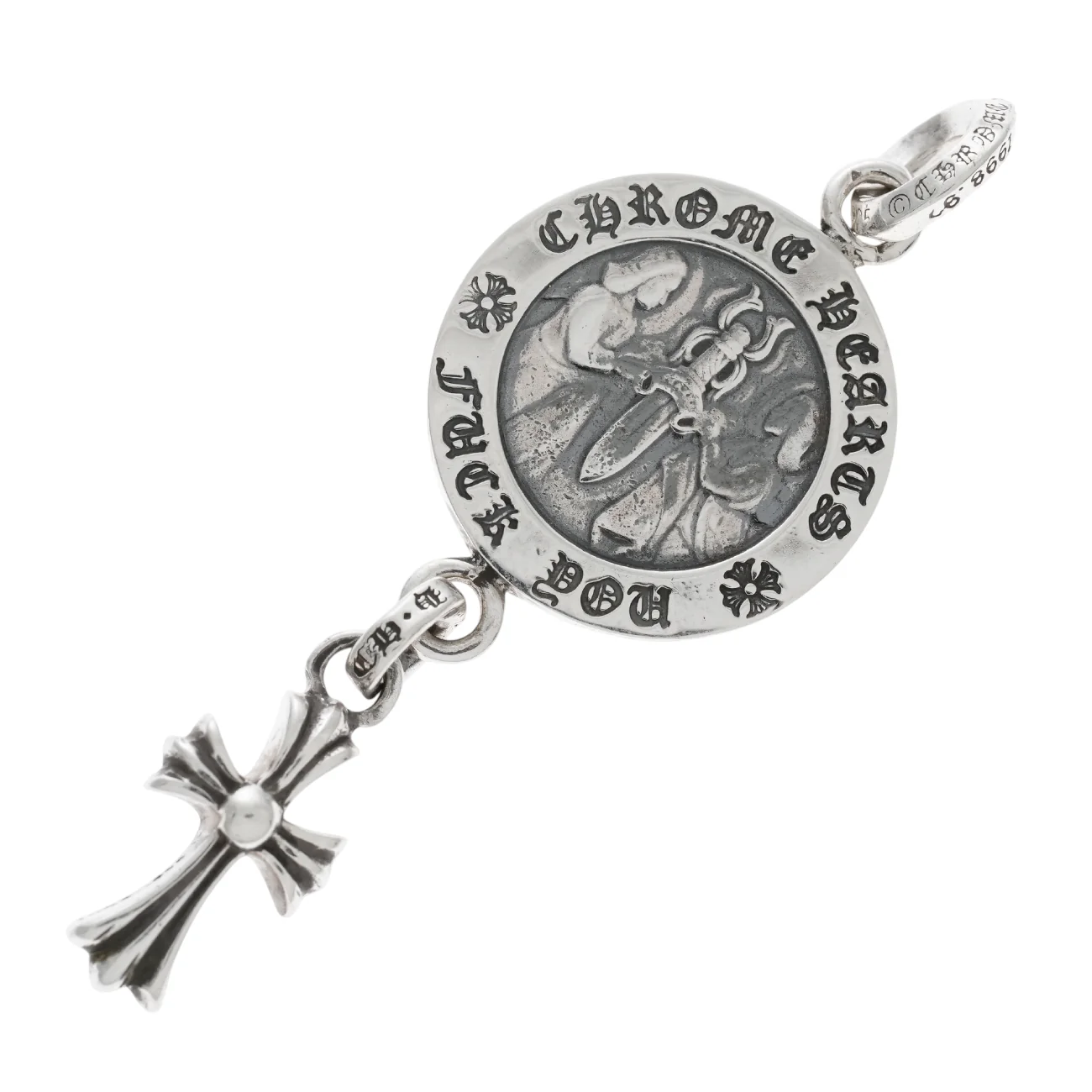 エンジェルメダルwベイビーファットクロス ANGEL MEDALwCRS BBYFAT 【シルバーネックレストップ チャーム】