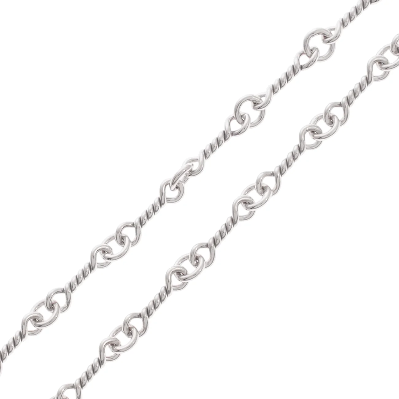 18KWG ツイストチェーン 18インチ T18 NECK CHAIN 【ホワイトゴールドネックレス チェーン】 - Image 3