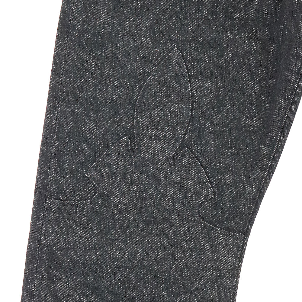 JEAN SL FLEURKNEE スターパッチ付きデニムパンツ 34 - Image 2