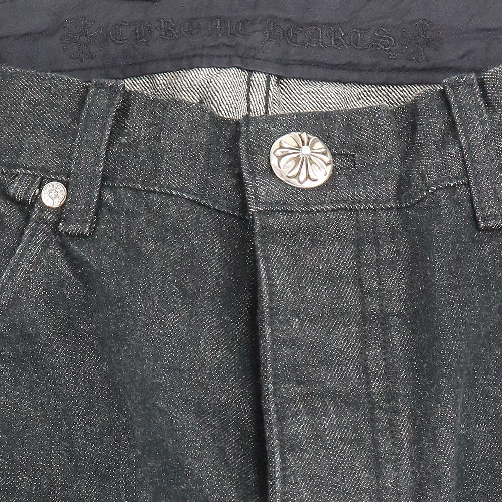 JEAN SL FLEURKNEE スターパッチ付きデニムパンツ 34 - Image 5