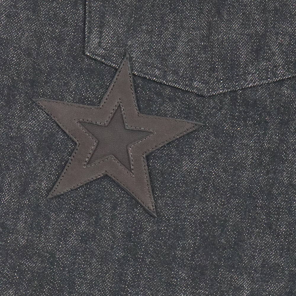 JEAN SL FLEURKNEE スターパッチ付きデニムパンツ 34 - Image 9