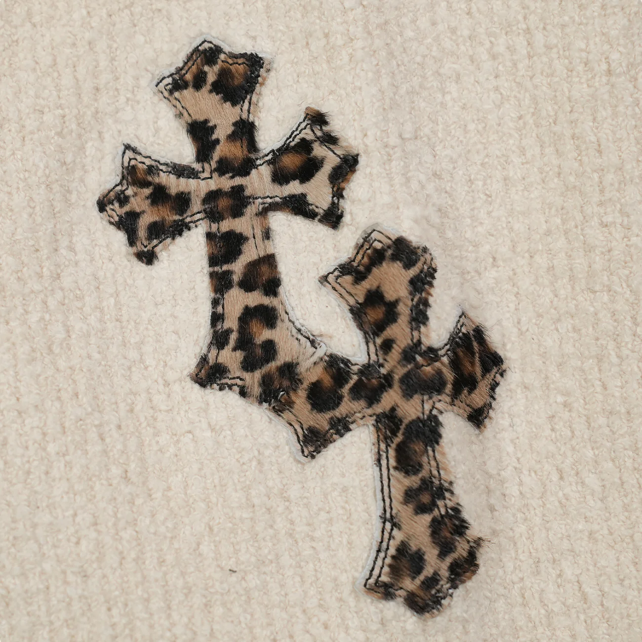 MON TUES THURS ハラコパッチコットンガウンカーディガン LRG/XL - Image 4