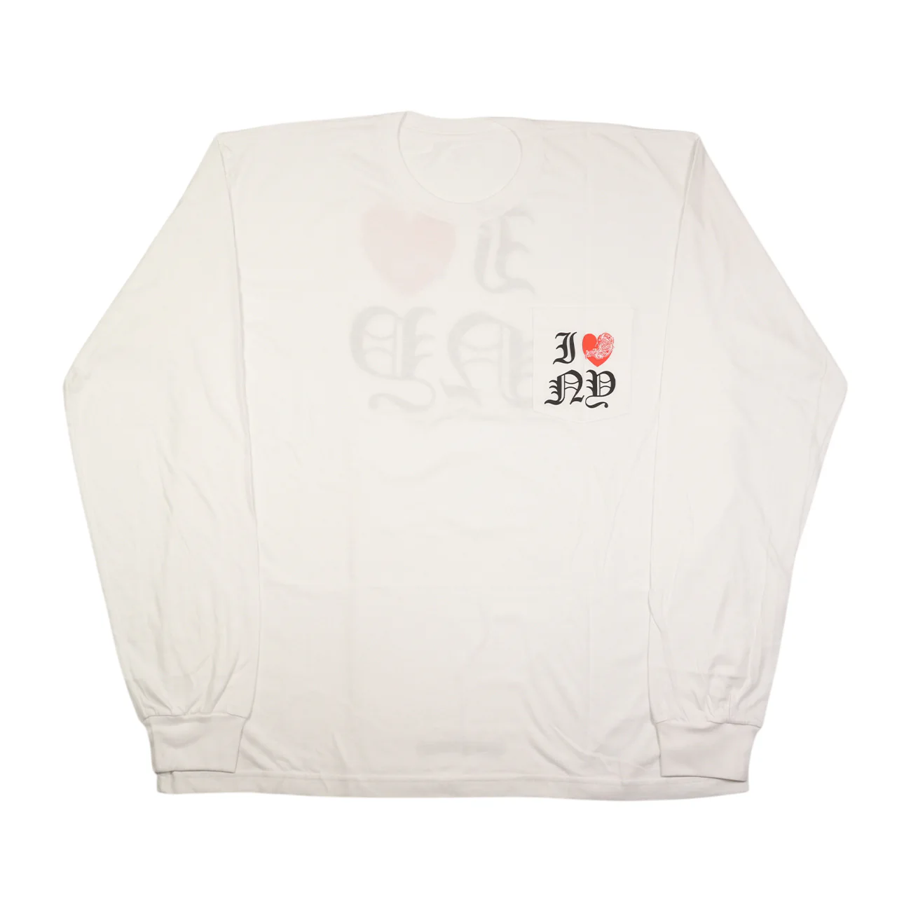 ニューヨーク限定 I LOVE NEW YORKプリント 【カットソー】【ホワイト】 SIZE:XXL