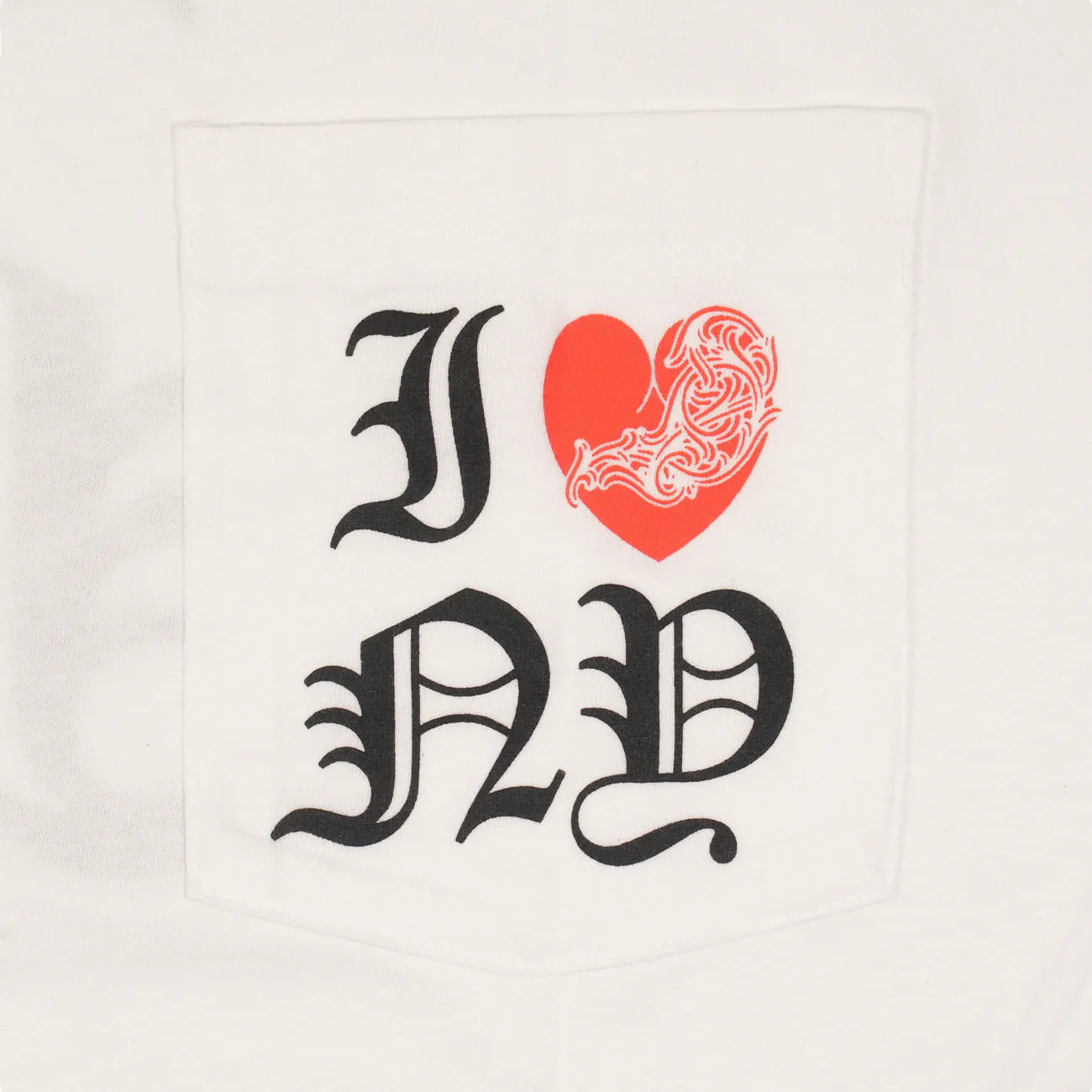 ニューヨーク限定 I LOVE NEW YORKプリント 【カットソー】【ホワイト】 SIZE:XXL - Image 2