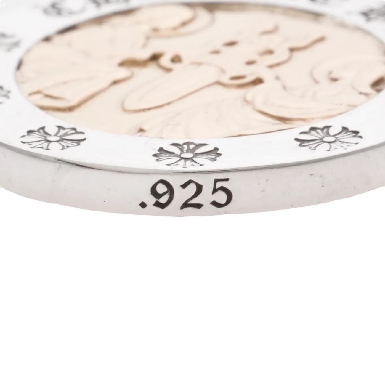 22K&925 エンジェルメダル ANGEL MEDAL 【ゴールドシルバー コンビネックレストップ チャーム】 - Image 5