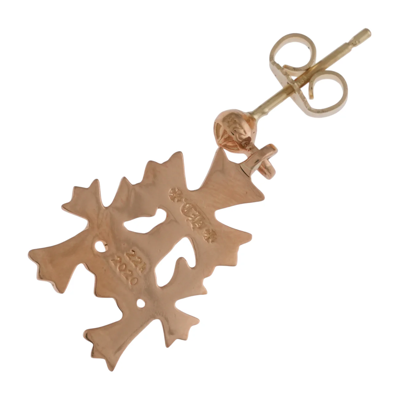 22kトリプルCHクロス ドロップ 3 CH CROSS DROP 【ゴールドピアス】 - Image 2