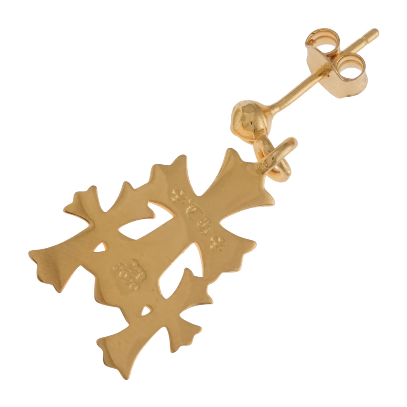 22K トリプルCHクロス ドロップ 3 CH CROSS DROP 【ゴールドピアス】 - Image 2