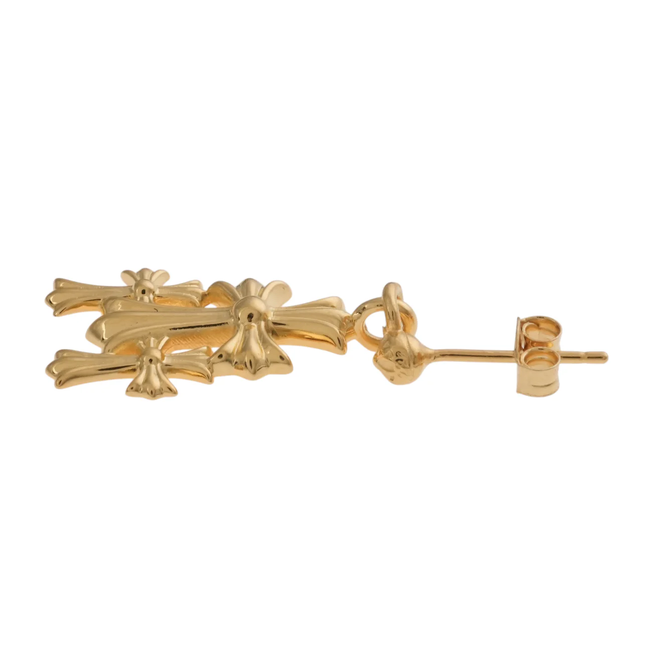 22K トリプルCHクロス ドロップ 3 CH CROSS DROP 【ゴールドピアス】 - Image 4