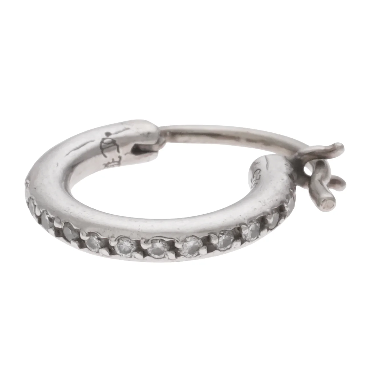 TFL フープ PAVE DIA TFL HOOP 【シルバーピアス パヴェ ダイヤモンド】 - Image 3