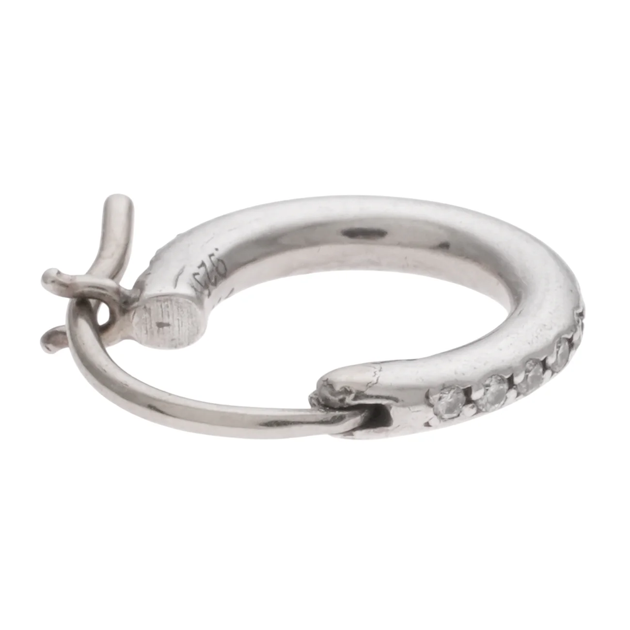 TFL フープ PAVE DIA TFL HOOP 【シルバーピアス パヴェ ダイヤモンド】 - Image 5