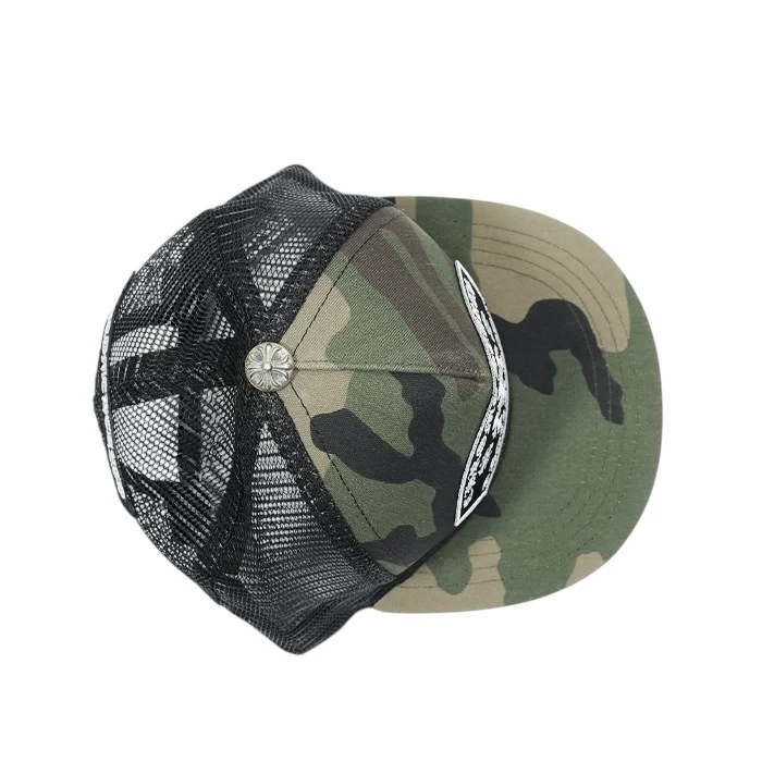 TRUCKER CAP セメタリー刺繍クロスボール付カモフラメッシュ帽子 - Image 5